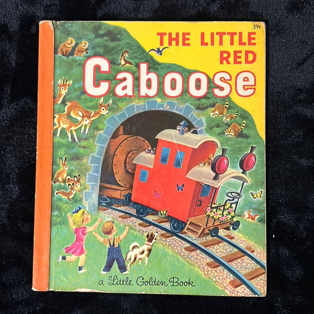 “The Little Red Caboose” Vintage A Little Golden Book
